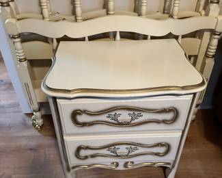 These were side by side with this matching nightstand in between! Buy all three pieces and SAVE!