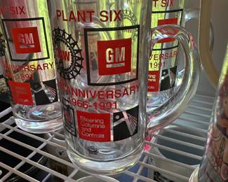 Here’s a set of 4 General Motors plant six anniversary mugs.
