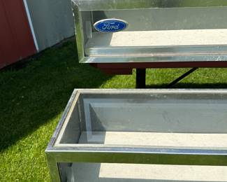 Two OUTSTANDING Ford Motor Company Dealership Display Cabinets!