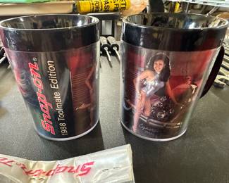 This is a great pair of Snap-On Tools plastic Thermo Serve mugs from 1988!