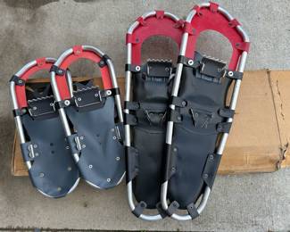 A little out of season as we near 75° today, but here are two pairs of absolutely mint condition snow shoes!