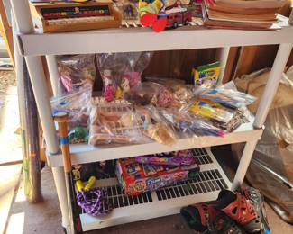 Toys, Barbies, Coloring books