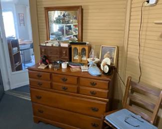 Dresser with mirror