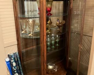 Oak Curio Cabinet