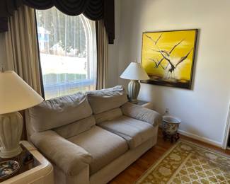 Living Room Sofa (the picture on the wall was kept by family)