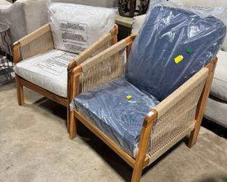 Origin 21 Fabric Spun and Wood Chairs Orlando Estate Auction