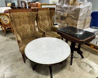 High Back Accent Chairs and Coffee/Side Tables Orlando