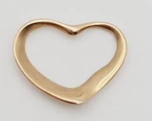 Vintage 14k Gold Heart Charm