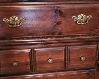 Tall Boy chest with carved detail