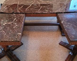 Vintage marble top tables, sold separately 