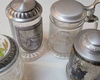 Vintage German beer steins