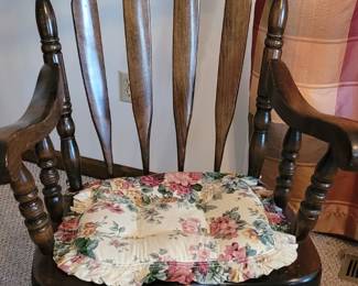 Wooden rocking chair