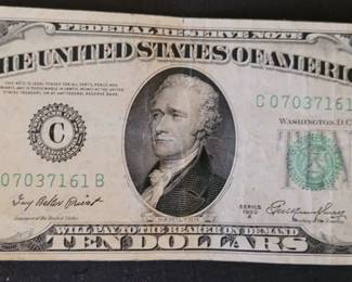 1950A $10 bill 