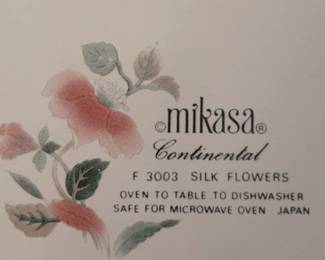 Mikasa Continental Silk Flowers, Japan, sold as a set