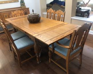 Refractory Table with 6 chairs
