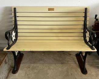Actual Bench from Mart, Texas Depot (Mo-Pac)