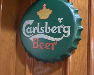 Metal beer signs