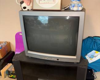 Care bears night-light, TV, TV Stand, VHS player