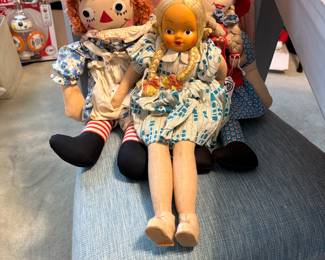 Raggedy Ann doll, Plastic Face doll, , Cloth Dolls