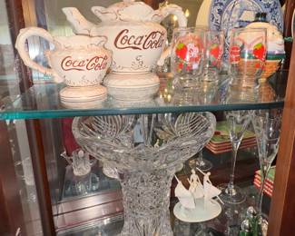 Crystal, Coke Tea Pot, Strawberry shortcake juice glasses