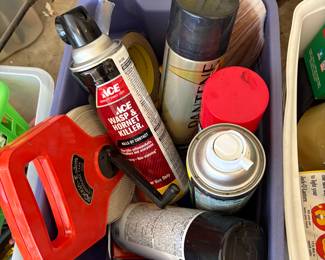 Measuring tape and spray paint