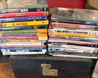 DVDs and eight track tapes