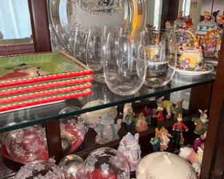 Waterford wine glasses, Happy birthday cake plate