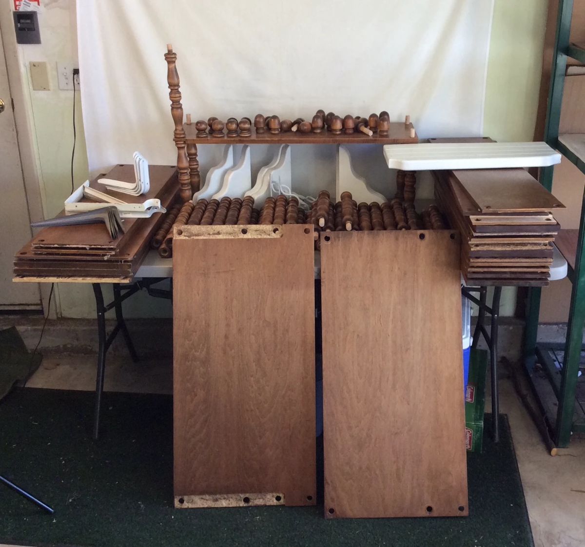 Modular shelving unit(s) mode of laminate wood.