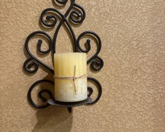 Scrolled candle holder 
