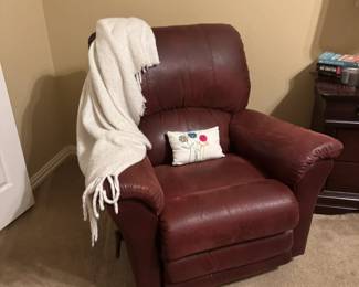 Small leather Lazyboy recliner