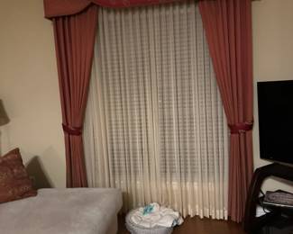 Beautiful drapery with matching sconce 