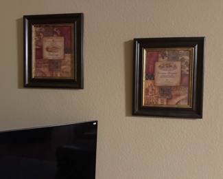Framed artwork
