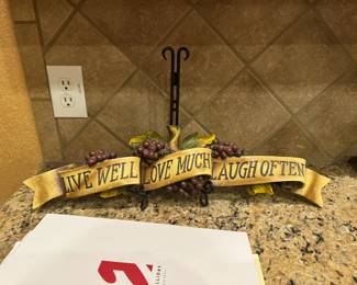 Live Well, Love Much, Laugh often art
