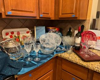 Barware and vintage dishware