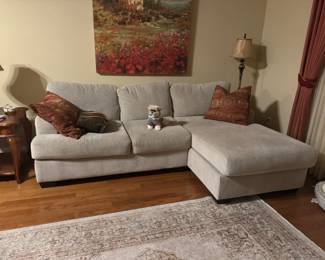 Small beige sectional