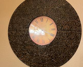 Metal wall clock