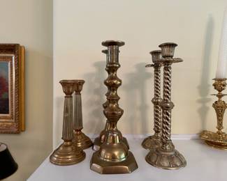 Antique candle sticks