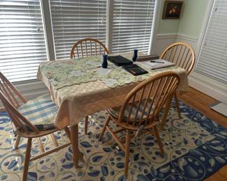 kitchen set 4 chairs solid wood