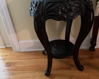 Antique Carved Chinese Pedestal Stand
