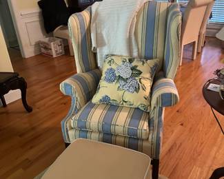 Wing backed chair