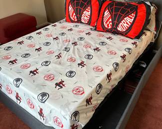 Full side bed with storage
