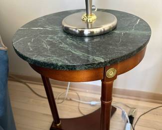 Marble top side table