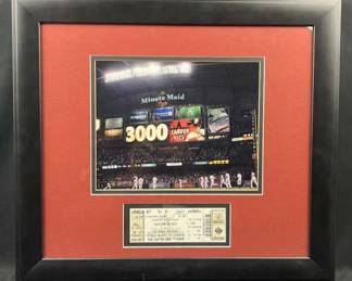 Astros Craig Biggio 3000 Hits Photo & Ticket