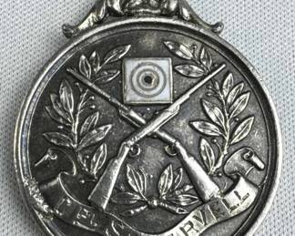 925 Silver Vtg Falling Plate 1921 Charm