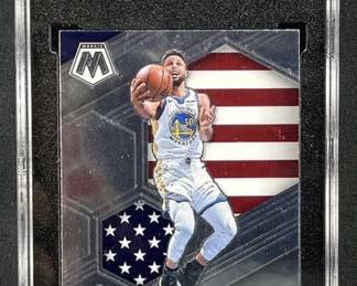 2020 Panini Mosaic Stephen Curry SGC 9 Nat'l Pride