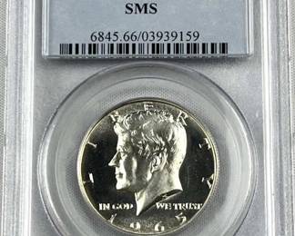 1965 PCGS MS66 SMS Kennedy Half Dollar