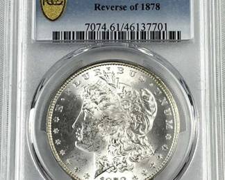 1878 PCGS MS61 Morgan, Rev. of 78'