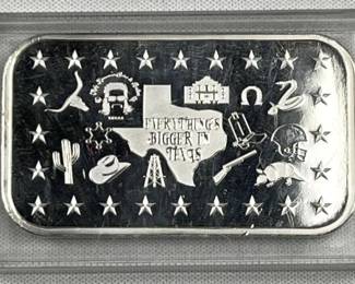 1oz Silver 'Everything's Bigger in Texas' Round