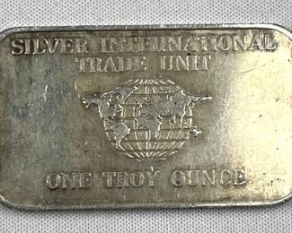 1oz Silver Bar, Vintage Trade Unit .999 Fine