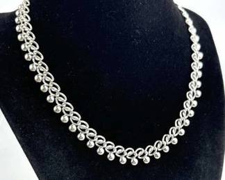 925 Silver Vintage Choker Necklace